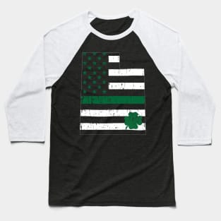 St Patricks Vintage Utah Irish USA Flag Baseball T-Shirt